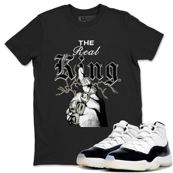 The Real King Unisex Crew Neck Sneaker Matching Tee Shirt To Match 11s Gratitude Jezsport.com