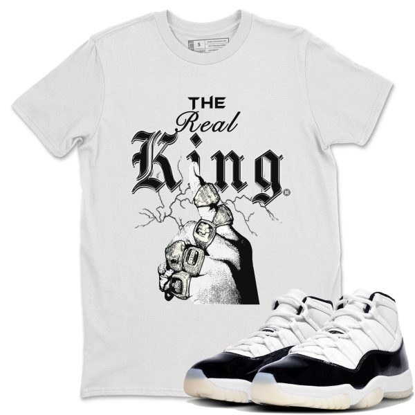 The Real King Unisex Crew Neck Sneaker Matching Tee Shirt To Match 11s Gratitude Jezsport.com