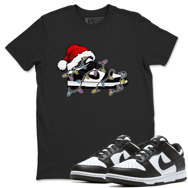 Christmas Light Sneaker Sneaker Tee - Casual Unisex Cotton Sneaker T-Shirt To Match Dunks Panda Jezsport.com