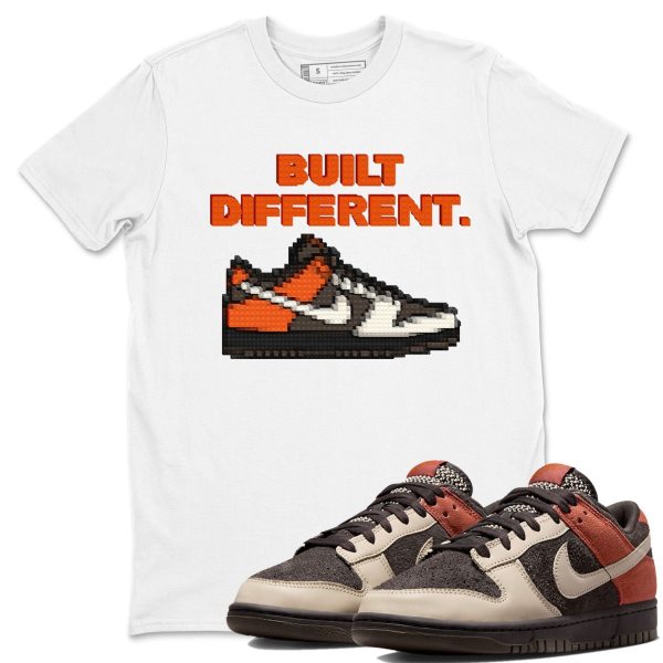 Built Different Sneaker Tee - Casual Unisex Cotton Sneaker T-Shirt To Match Dunks Red Panda Jezsport.com