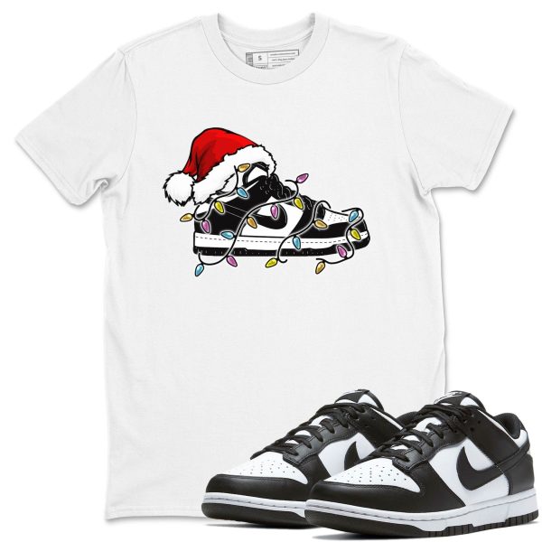 Christmas Light Sneaker Sneaker Tee - Casual Unisex Cotton Sneaker T-Shirt To Match Dunks Panda Jezsport.com