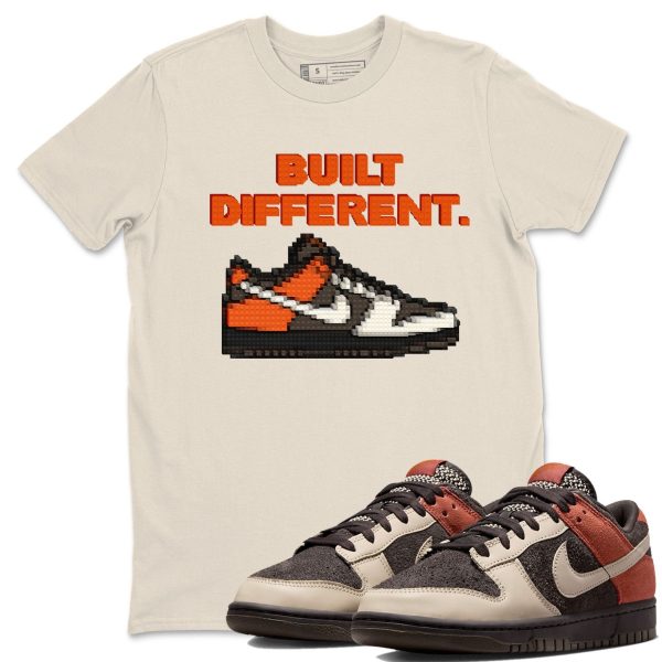 Built Different Sneaker Tee - Casual Unisex Cotton Sneaker T-Shirt To Match Dunks Red Panda Jezsport.com