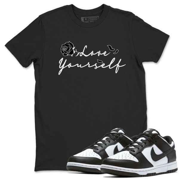 Love Yourself Sneaker Tee - Casual Unisex Cotton Sneaker T-Shirt To Match Dunks Low Panda Jezsport.com