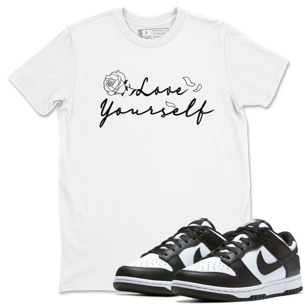 Love Yourself Sneaker Tee - Casual Unisex Cotton Sneaker T-Shirt To Match Dunks Low Panda Jezsport.com