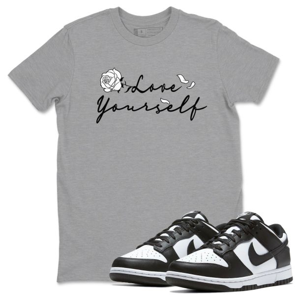 Love Yourself Sneaker Tee - Casual Unisex Cotton Sneaker T-Shirt To Match Dunks Low Panda Jezsport.com