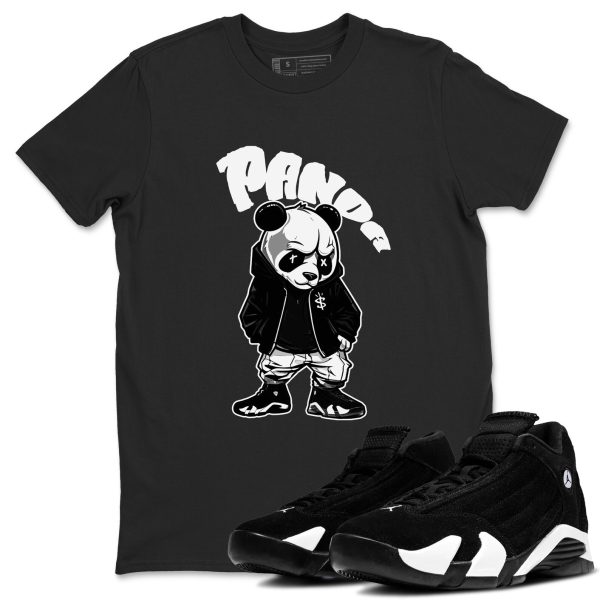 Bastard Panda Sneaker Tee - Casual Unisex Cotton Sneaker T-Shirt To Match 14s Black White Panda Jezsport.com