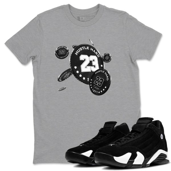 Coin Drop Sneaker Tee - Casual Unisex Cotton Sneaker T-Shirt To Match 14s Black White Panda Jezsport.com