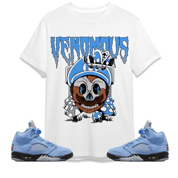 Mario Venomous Unisex Tees Jordan 5 University Blue to Match Sneaker,Outfit Birthday Gift Jezsport.com