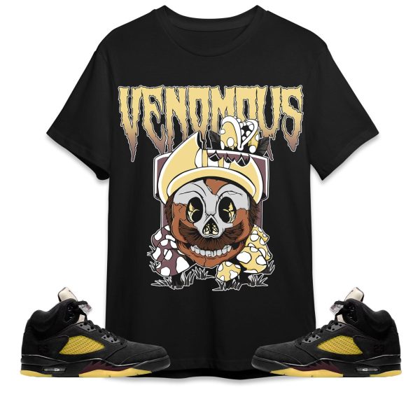 Mario Venomous Unisex Tees Jordan 5 Black Burgundy Crush to Match Sneaker,Outfit Birthday Gift Jezsport.com