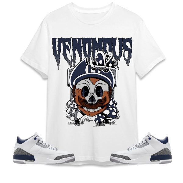 Mario Venomous Unisex Tees Jordan 3 White Navy to Match Sneaker,Outfit Birthday Gift Jezsport.com