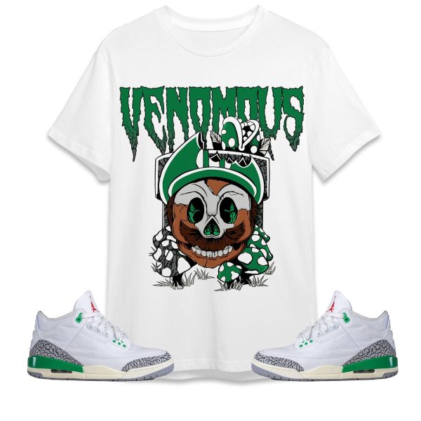 Mario Venomous Unisex Tees Jordan 3 Lucky Green to Match Sneaker,Outfit Birthday Gift Jezsport.com