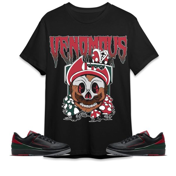 Mario Venomous Unisex Tees Jordan 2 Low Christmas to Match Sneaker,Outfit Birthday Gift Jezsport.com