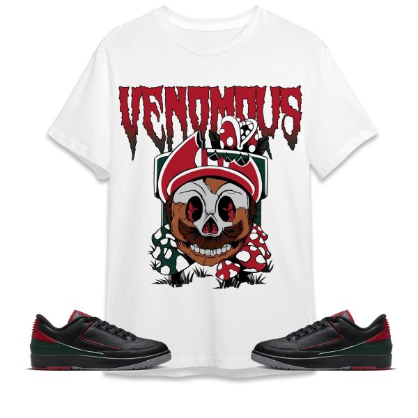 Mario Venomous Unisex Tees Jordan 2 Low Christmas to Match Sneaker,Outfit Birthday Gift Jezsport.com