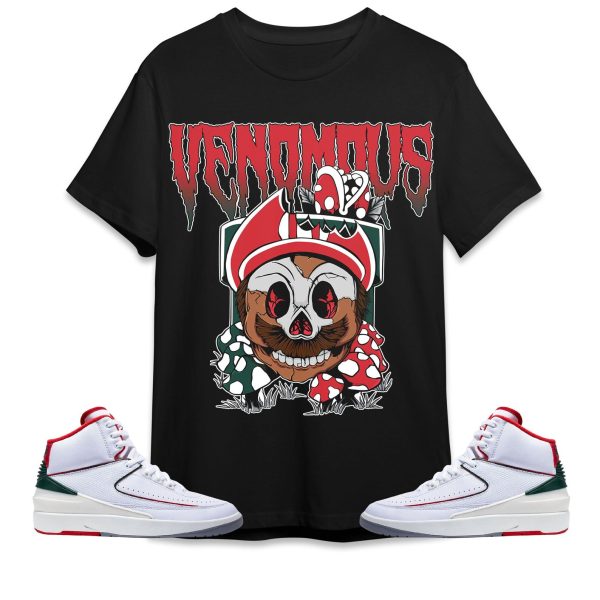 Mario Venomous Unisex Tees Jordan 2 Italy to Match Sneaker,Outfit Birthday Gift Jezsport.com