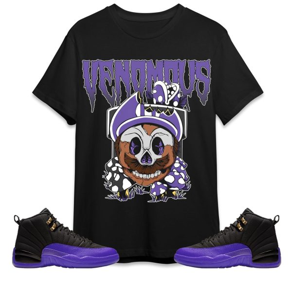 Mario Venomous Unisex Tees Jordan 12 Field Purple to Match Sneaker,Outfit Birthday Gift Jezsport.com