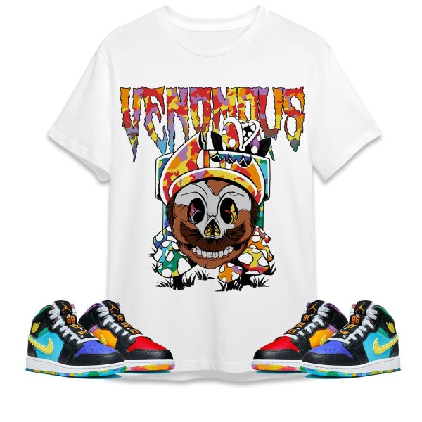 Mario Venomous Unisex Tees Jordan 1 Mid GS Six Championships to Match Sneaker,Outfit Birthday Gift Jezsport.com