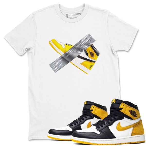 Duct Tape - Casual Unisex Cotton Sneaker T-Shirt To Match 1s Yellow Ochre Streetwear Jezsport.com