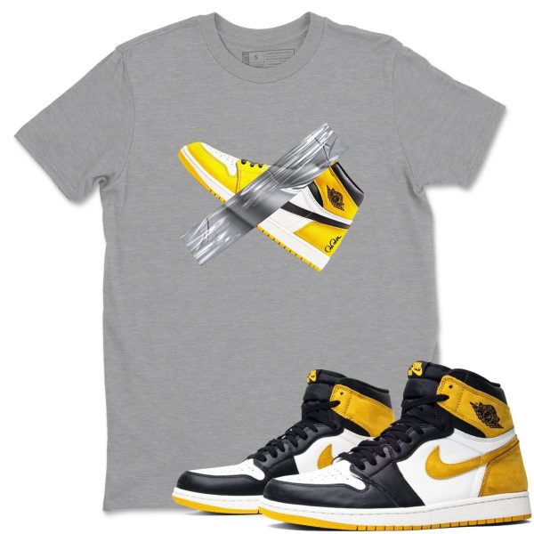 Duct Tape - Casual Unisex Cotton Sneaker T-Shirt To Match 1s Yellow Ochre Streetwear Jezsport.com