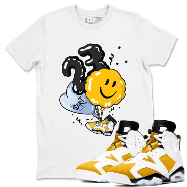 Balloon Sneaker Tee - Casual Unisex Cotton Sneaker T-Shirt To Match 6s Yellow Ochre Streetwear Jezsport.com