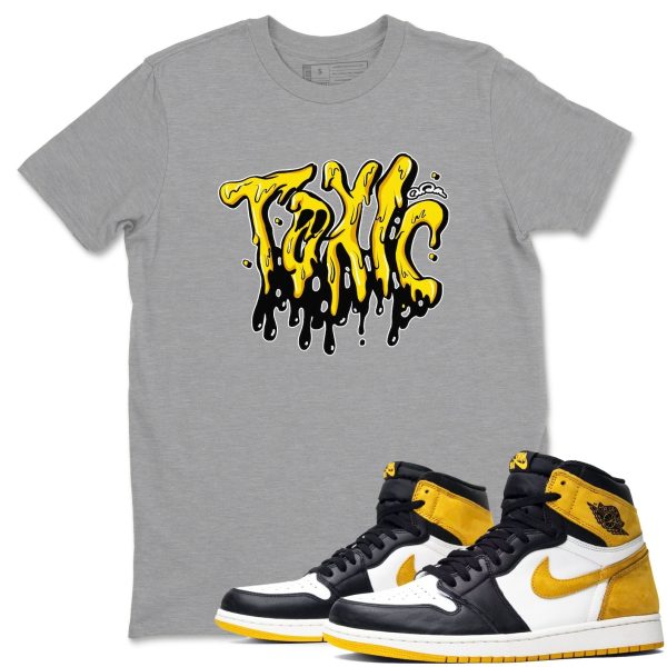 Toxic Sneaker Tee - Casual Unisex Cotton Sneaker T-Shirt To Match 1s Yellow Ochre Streetwear Jezsport.com