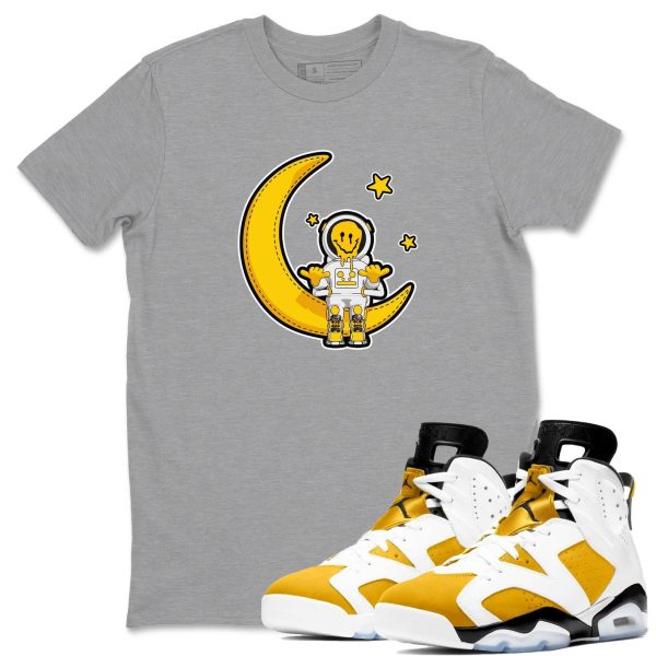 The Astronaut Sneaker Tee - Casual Unisex Cotton Sneaker T-Shirt To Match 6s Yellow Ochre Streetwear Jezsport.com