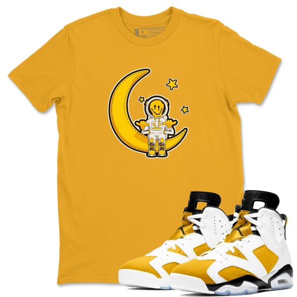 The Astronaut Sneaker Tee - Casual Unisex Cotton Sneaker T-Shirt To Match 6s Yellow Ochre Streetwear Jezsport.com