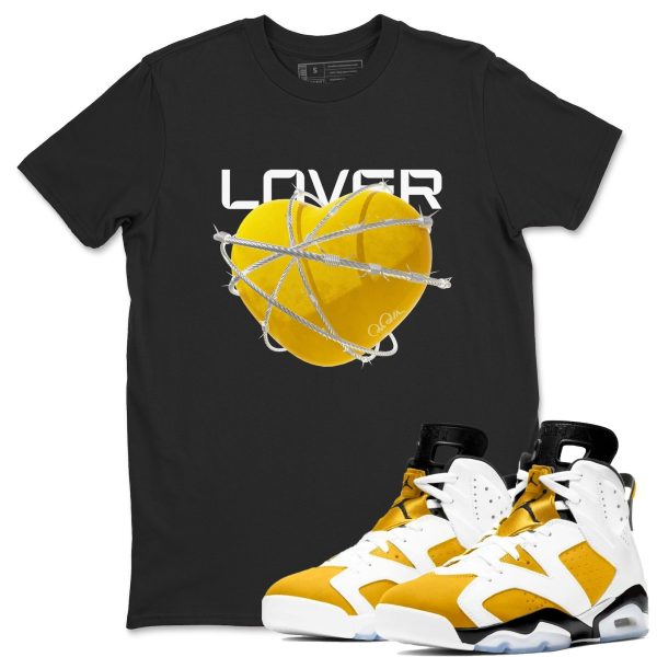 Heart Lover Sneaker Tee - Casual Unisex Cotton Sneaker T-Shirt To Match 6s Yellow Ochre Streetwear Jezsport.com