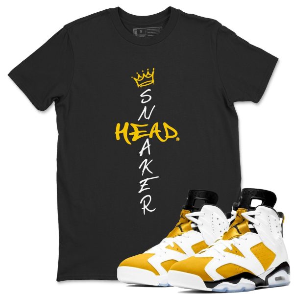 Cross Sneakerhead Sneaker Tee - Casual Unisex Cotton Sneaker T-Shirt To Match 6s Yellow Ochre Streetwear Jezsport.com