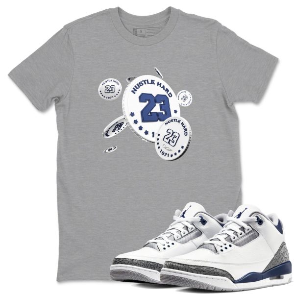 Coin Drop Sneaker Tee - Casual Unisex Cotton Sneaker T-Shirt To Match 3s Midnight Navy Jezsport.com