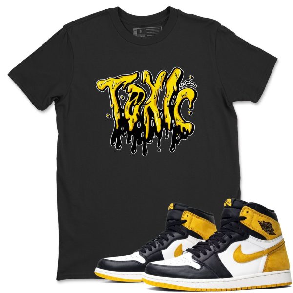 Toxic Sneaker Tee - Casual Unisex Cotton Sneaker T-Shirt To Match 1s Yellow Ochre Streetwear Jezsport.com