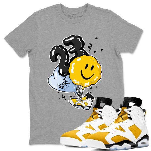 Balloon Sneaker Tee - Casual Unisex Cotton Sneaker T-Shirt To Match 6s Yellow Ochre Streetwear Jezsport.com