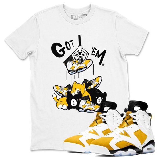 Treasure Hunter Sneaker Tee - Casual Unisex Cotton Sneaker T-Shirt To Match 6s Yellow Ochre Streetwear Jezsport.com