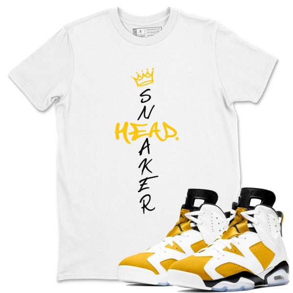 Cross Sneakerhead Sneaker Tee - Casual Unisex Cotton Sneaker T-Shirt To Match 6s Yellow Ochre Streetwear Jezsport.com