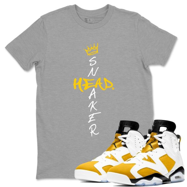 Cross Sneakerhead Sneaker Tee - Casual Unisex Cotton Sneaker T-Shirt To Match 6s Yellow Ochre Streetwear Jezsport.com