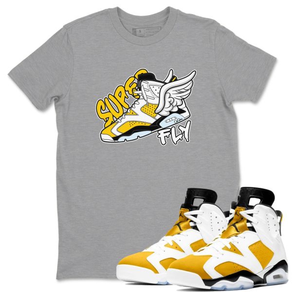 Super Fly - Casual Unisex Cotton Sneaker T-Shirt To Match 6s Yellow Ochre Streetwear Jezsport.com