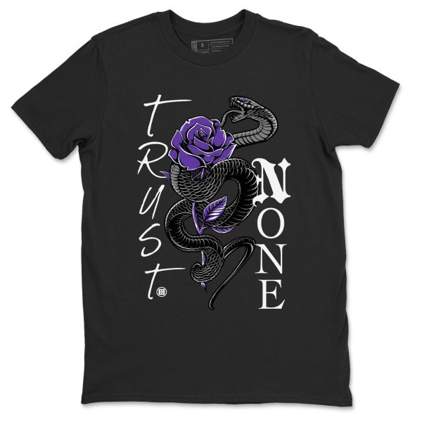 Trust None Sneaker Tee - Casual Unisex Cotton Sneaker T-Shirt To Match Dunks Court Purple Jezsport.com