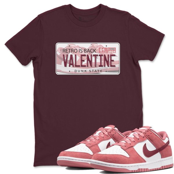 Sneaker Plate Unisex Crew Neck Sneaker Matching Tee Shirt To Match Dunks Valentine's Day 2024 Jezsport.com