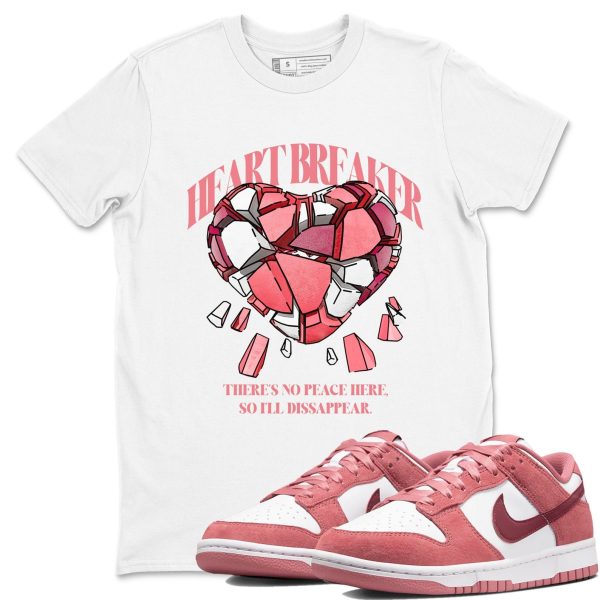 Heart Breaker Unisex Crew Neck Sneaker Matching Tee Shirt To Match Dunks Valentine's Day 2026 Jezsport.com