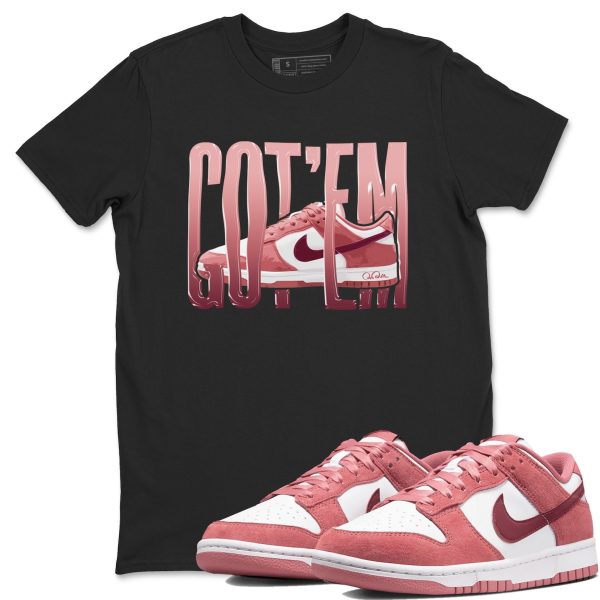 Wiggling Gotem Unisex Crew Neck Sneaker Matching Tee Shirt To Match Dunks Valentine's Day 2025 Jezsport.com