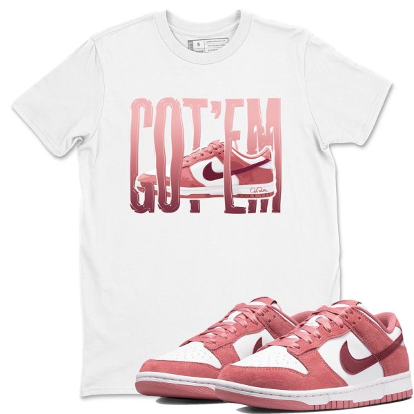 Wiggling Gotem Unisex Crew Neck Sneaker Matching Tee Shirt To Match Dunks Valentine's Day 2026 Jezsport.com