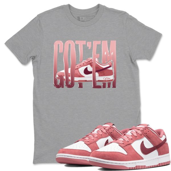 Wiggling Gotem Unisex Crew Neck Sneaker Matching Tee Shirt To Match Dunks Valentine's Day 2027 Jezsport.com