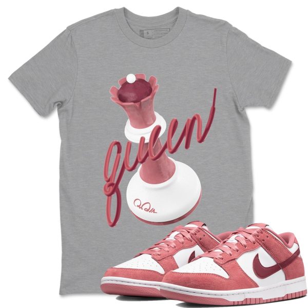 3D Queen Unisex Crew Neck Sneaker Matching Tee Shirt To Match Dunks Valentine's Day 2027 Jezsport.com