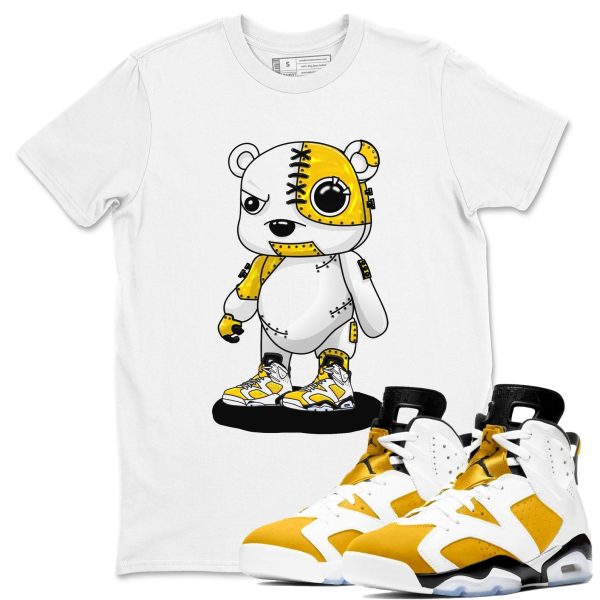 Cyborg Bear - Shirt To Match Jordans 6s Yellow Ochre Jezsport.com