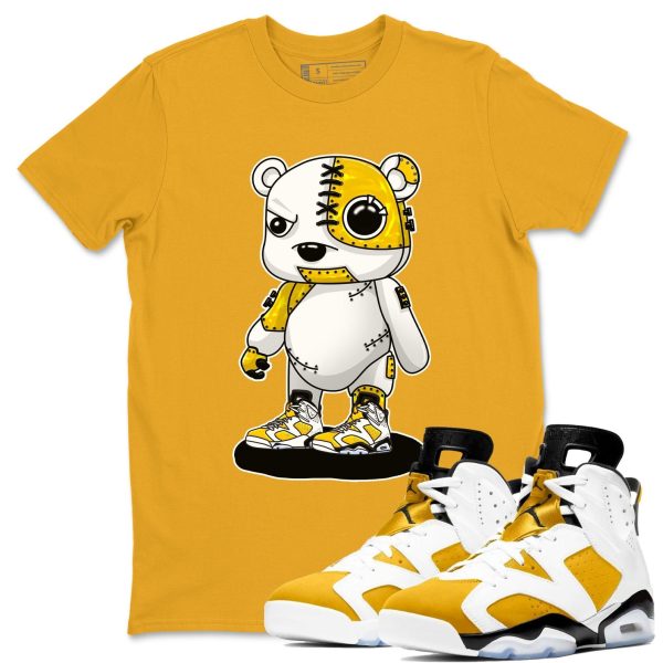 Cyborg Bear - Shirt To Match Jordans 6s Yellow Ochre Jezsport.com