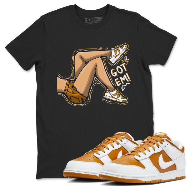 Got Em Legs - Unisex Cotton Sneaker Shirts To Match Jordans Dunks Dakr Curry Jezsport.com