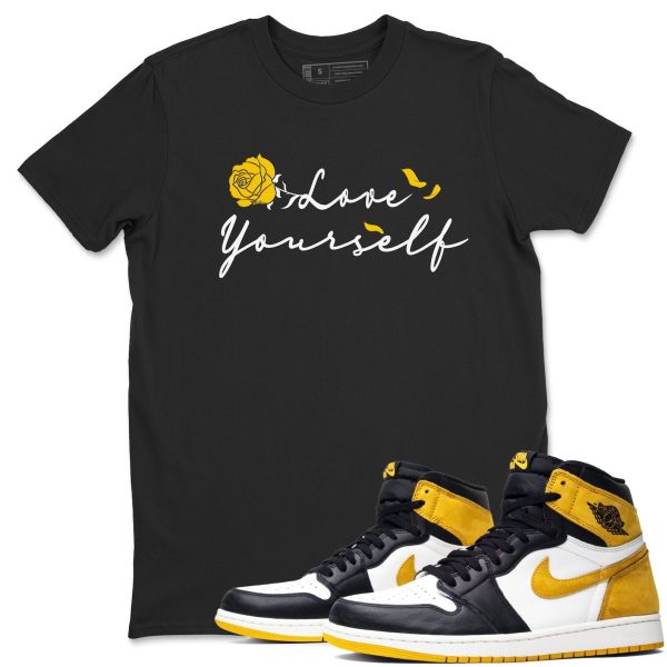 Love Yourself - Sneaker Shirts To Match Jordans 1s Yellow Ochre Jezsport.com