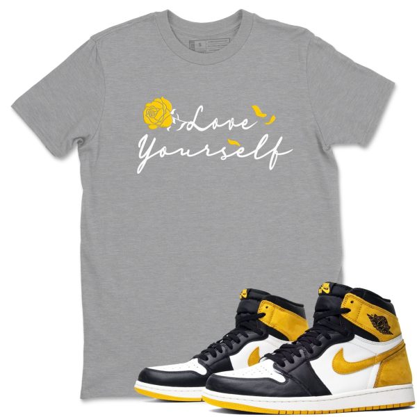 Love Yourself - Sneaker Shirts To Match Jordans 1s Yellow Ochre Jezsport.com