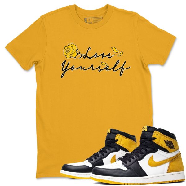 Love Yourself - Sneaker Shirts To Match Jordans 1s Yellow Ochre Jezsport.com