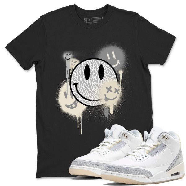 Smile Painting - Sneaker Shirts To Match Jordans 3s Craft Ivory Jezsport.com