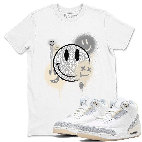 Smile Painting - Sneaker Shirts To Match Jordans 3s Craft Ivory Jezsport.com